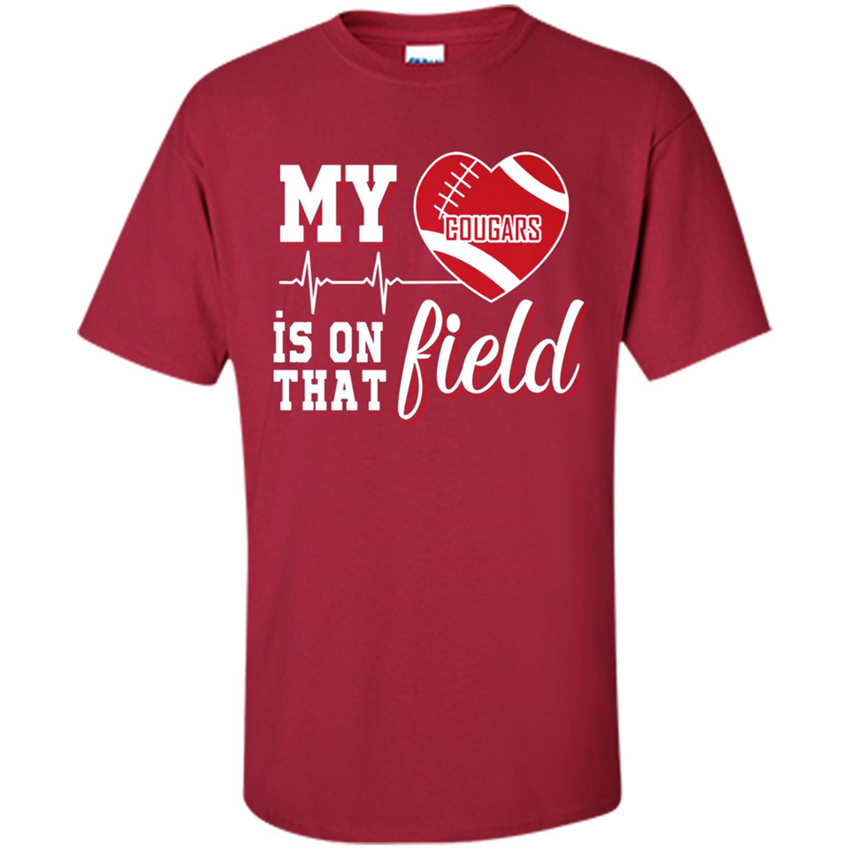 Washington State Cougars Football My Heart is on that Field - Shirt
