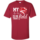 Washington State Cougars Football My Heart is on that Field - Shirt