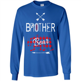 Brother Shirt Buffalo Plaid Family Camping Bear Tee - Long Sleeve T-Shirt