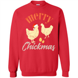 Christmas Chicken Vintage Shirt Funny Santa Hen Farmer Lover - Sweatshirt