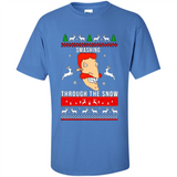 Nigel Thornberry Smashing through the snow Christmas sweatshirt PINGPONG