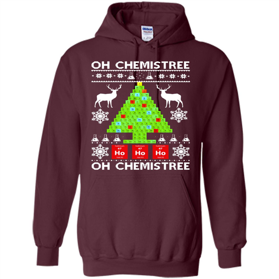 Oh Chemistree, Oh Chemistree Christmas Ugly Sweater - Hoodie