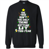 Funny Christmas Tree Drinking Sweatshirt Adult Boozy Festive - Sweatshirt