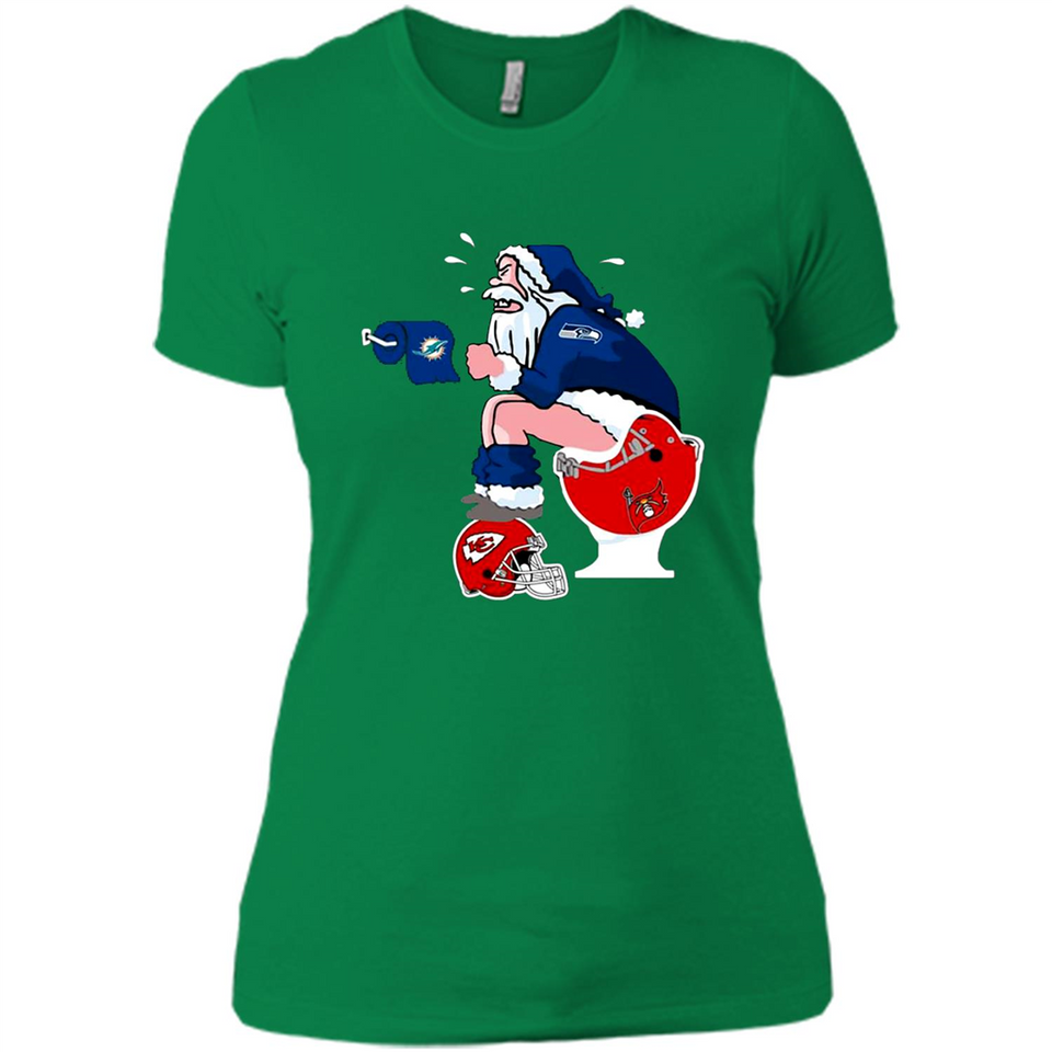 Seattle Seahawks Santa Claus Toilet