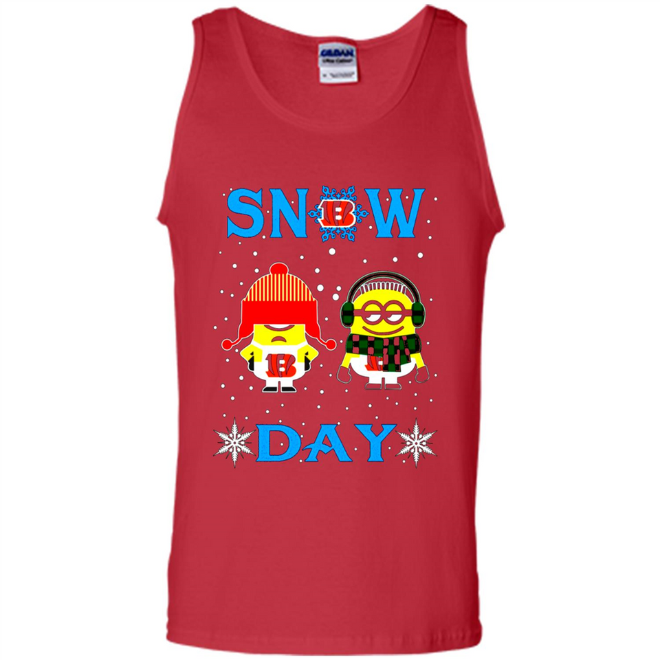 Snow Day Shirt For Cincinnati Bengals Vs Minion Fans pingpong
