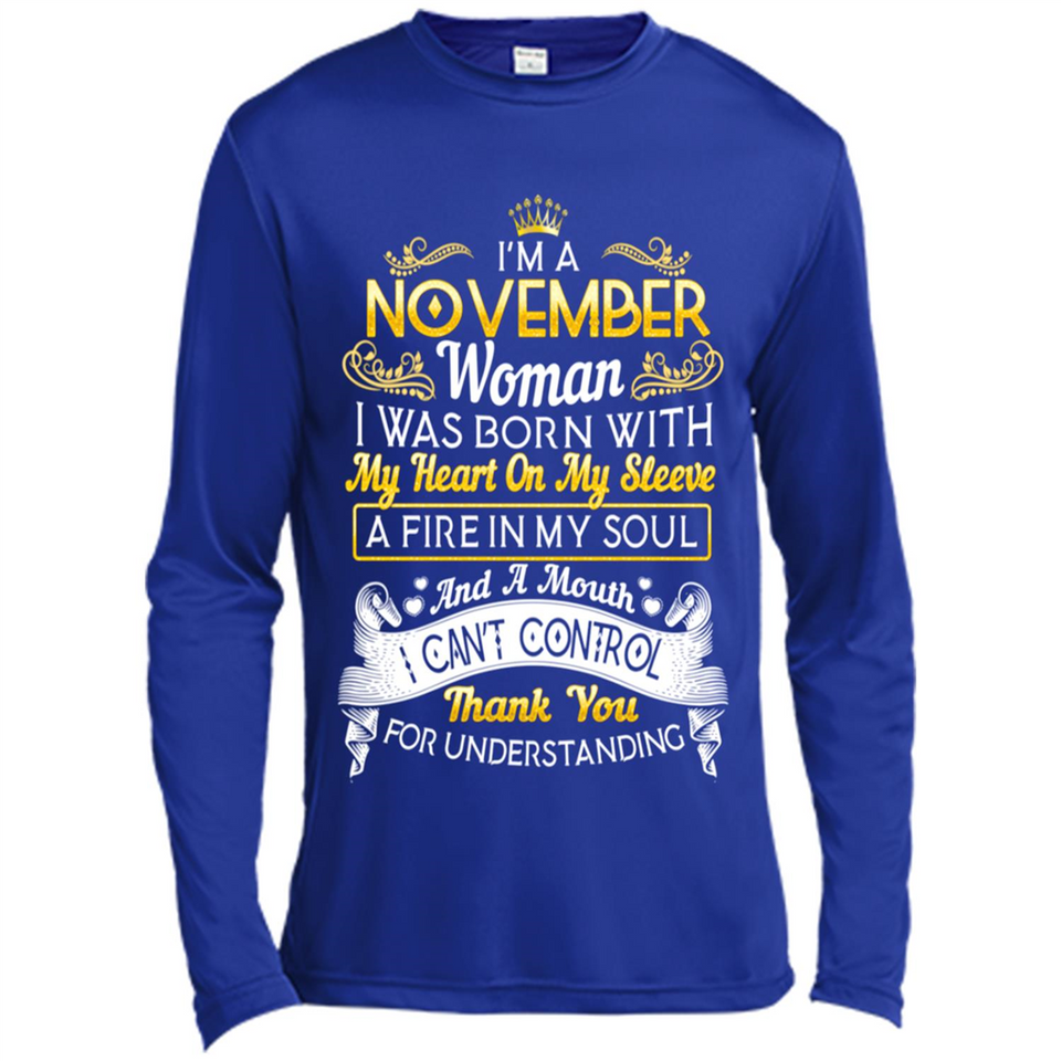 I'm A November Woman-Queen November - Canvas Long Sleeve T-Shirt