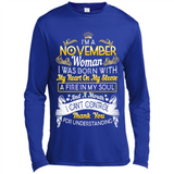 I'm A November Woman-Queen November - Canvas Long Sleeve T-Shirt