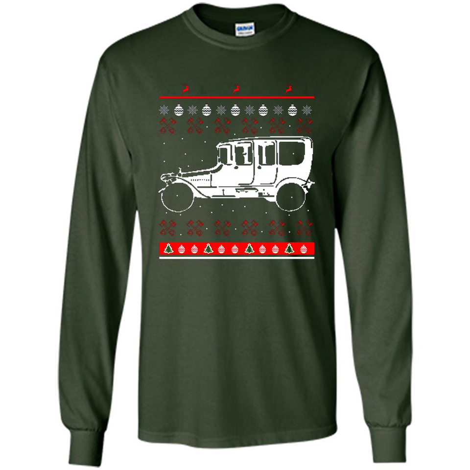 Christmas Ugly Sweater Automobile Ugly Christmas Sweater - Long Sleeve T-Shirt