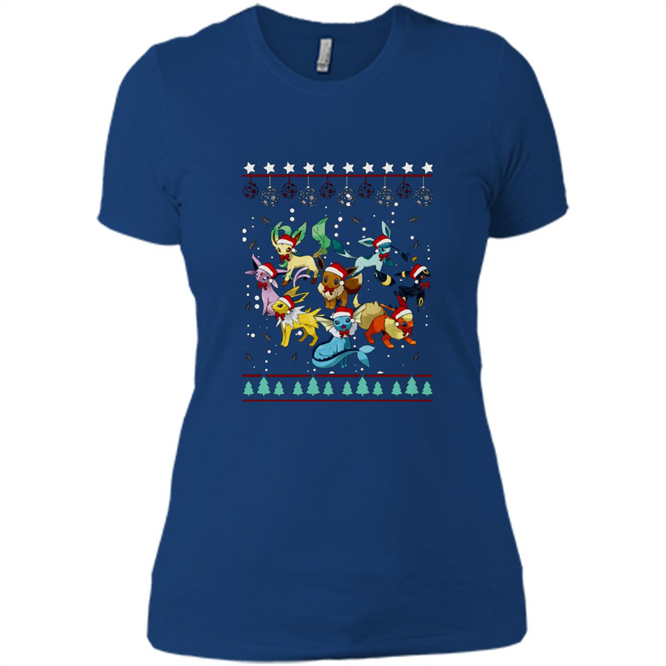 Pokemon Eeveelutions Ugly Christmas Sweater Perfect Christmas PINGPONG