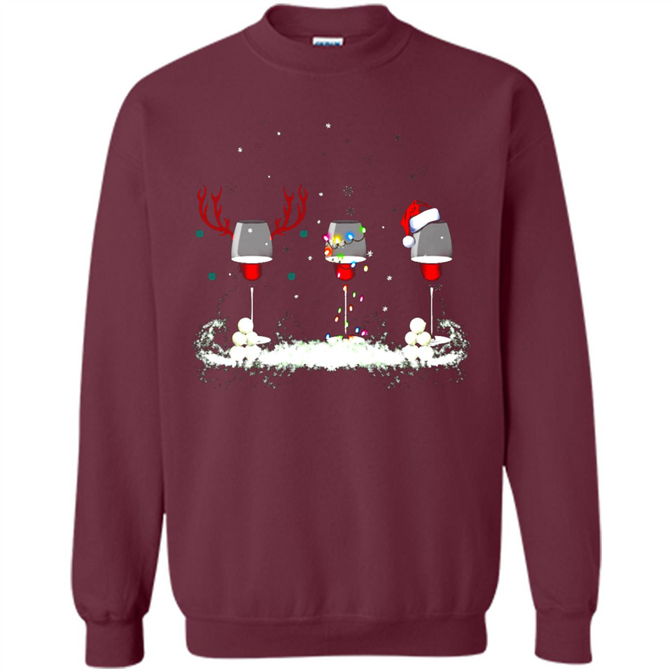 Christmas Red Wine - Merry Xmas T-Shirt - Sweatshirt