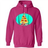Funny Pizza Ugly Christmas Sweater Xmas Pizza Tree - Hoodie