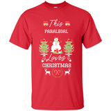 This Paralegal Loves Christmas Tree Shirt with Snowman