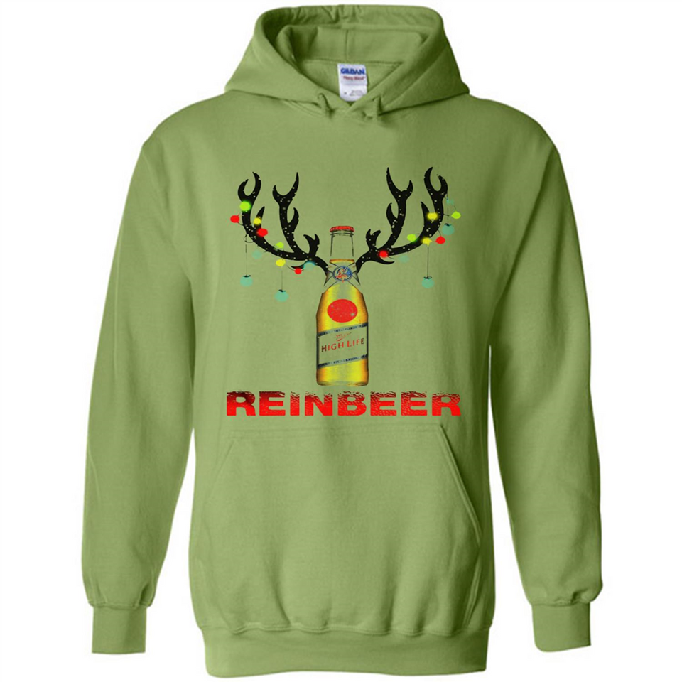 Miller High Life beer reinbeer Christmas - Hoodie