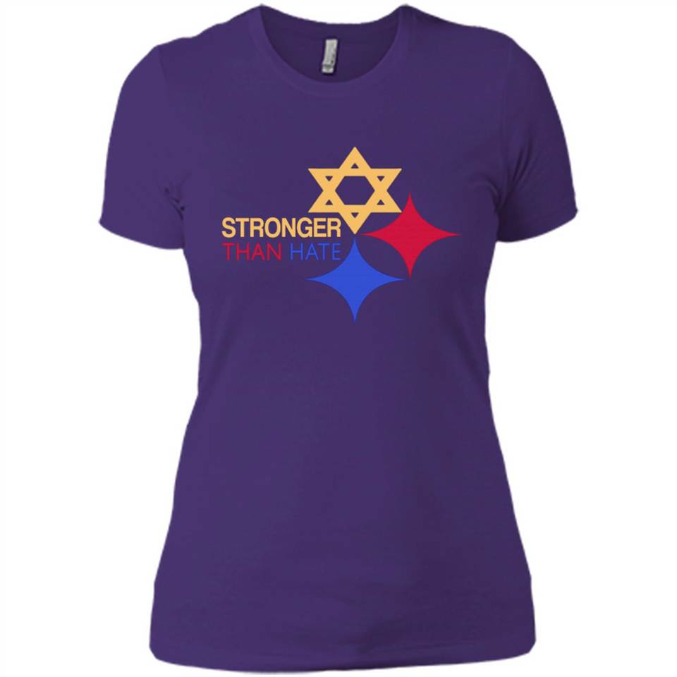 Pittsburgh Stronger Than Hate - Ladies' Boyfriend T-Shirt