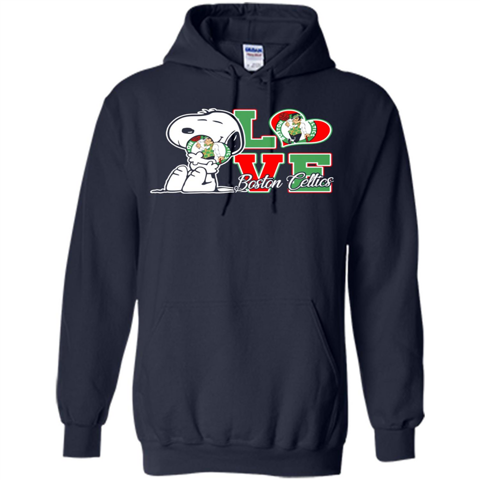 Snoopy loves NBA Boston Celtics - Hoodie