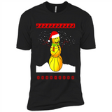 Basketball Santa Funny Christmas - Premium Short Sleeve T-Shirt