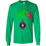 GRINCH HAND HOLDING HOUSTON ASTROS GLITTER CHRISTMAS PINGPONG