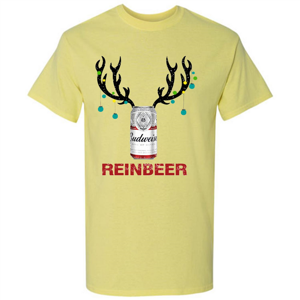 Budweiser Reinbeer Funny Beer Reindeer Christmas Sweatshirt - Shirt