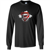 Carolina Hurricanes And Superman Fans - Long Sleeve T-Shirt