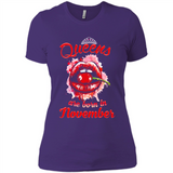 Queens Are Born In November T-Shirt Sexy Lips