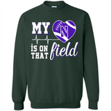 Northwestern Wildcats Football My Heart is on that Field - Sweatshirt