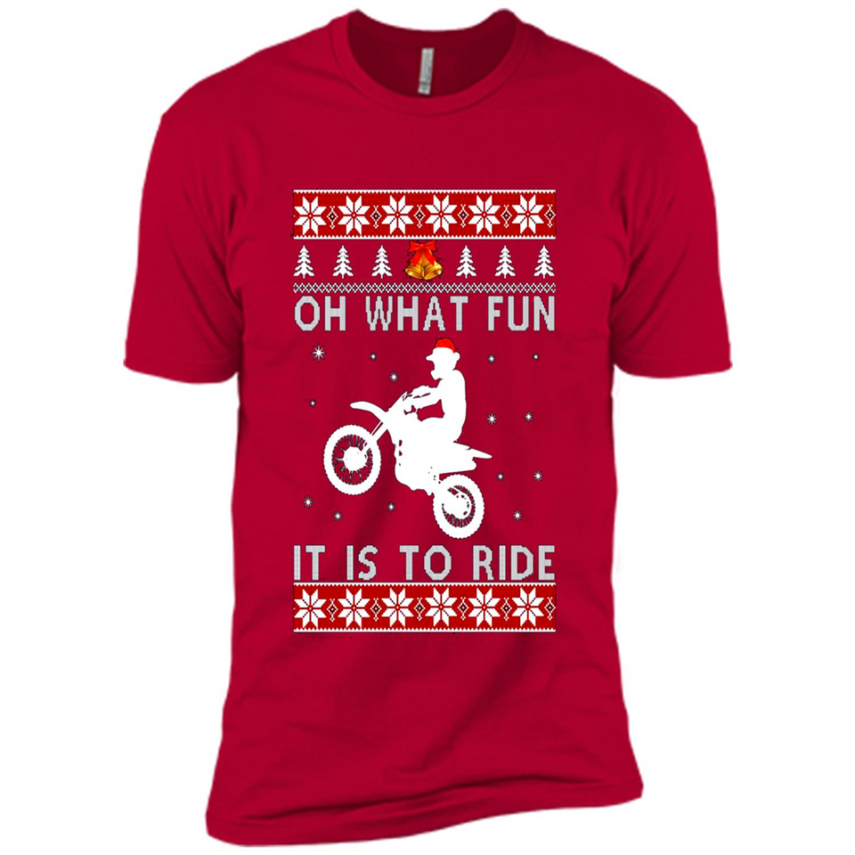 Motocross oh what fun it is to ride Christmas sweater PINGPONG