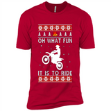 Motocross oh what fun it is to ride Christmas sweater PINGPONG