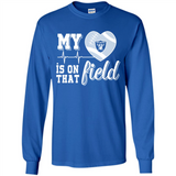 Oakland Raiders Football My Heart is on that Field - Long Sleeve T-Shirt