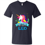 Unicorns are born in Leo Birthday Rainbow Gift Ladies Custom