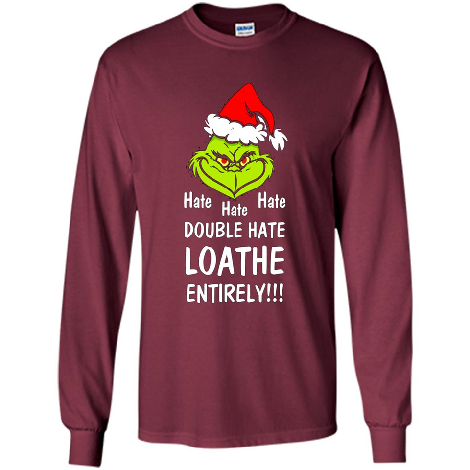 Mr Grinch hate hate hate double hate loathe entirely sweater PINGPONG