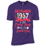 December 1987 31 Years Of Being Classy Sassy - Premium Short Sleeve T-Shirt