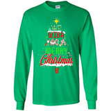 We Wish You A Merry Christmas Funny Pine Gift Sleeve - Long Sleeve T-Shirt