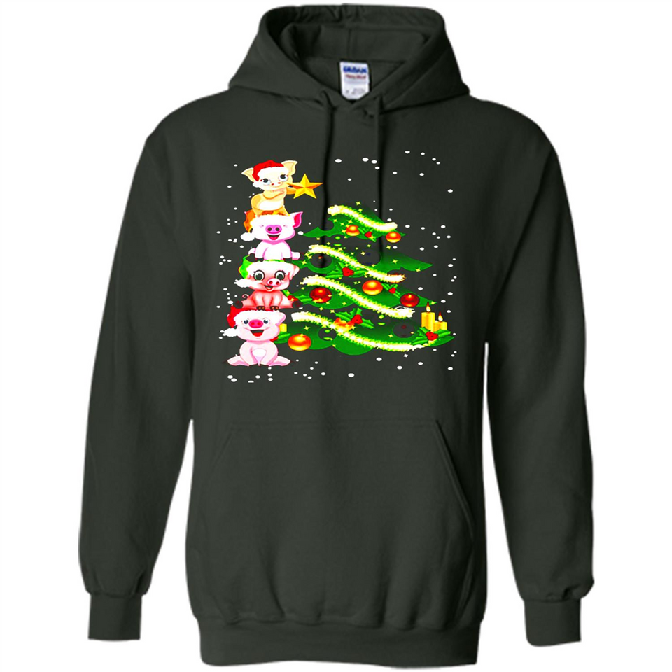 Pigs Christmas T Shirt PINGPONG - Hoodie