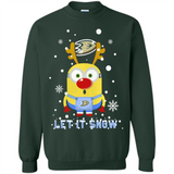 Minion Anaheim Ducks Ugly Christmas Sweater Let it Snow - Sweatshirt
