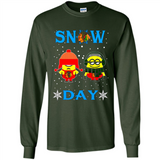 Snow Day Shirt For Chicago Blackhawks Vs Minion Fans pingpong
