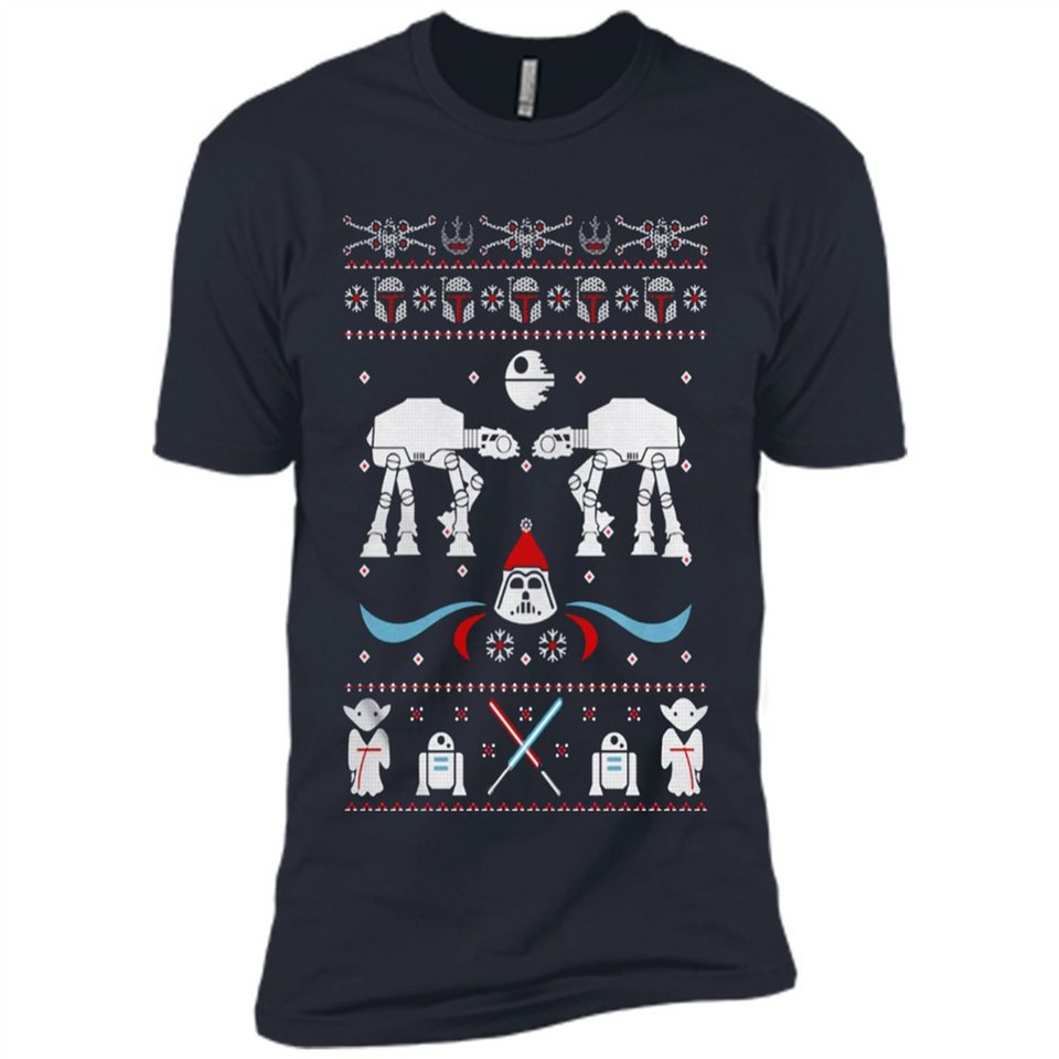 Star Wars Icons Funny Ugly Christmas - Premium Short Sleeve T-Shirt
