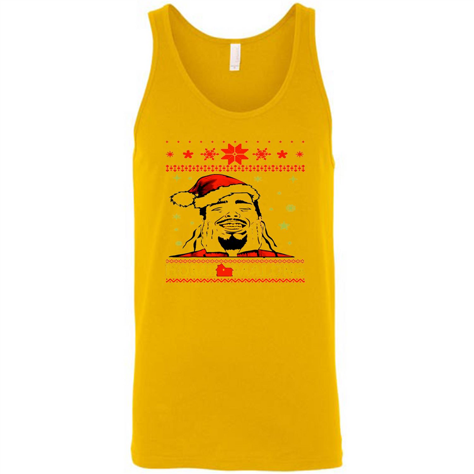 Home Malone Christmas Sweater PINGPONG - Canvas Unisex Tank