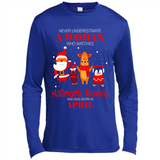 Never Underestimate An April Woman Watches Hallmark Movies Sweatshirt - Canvas Long Sleeve T-Shirt