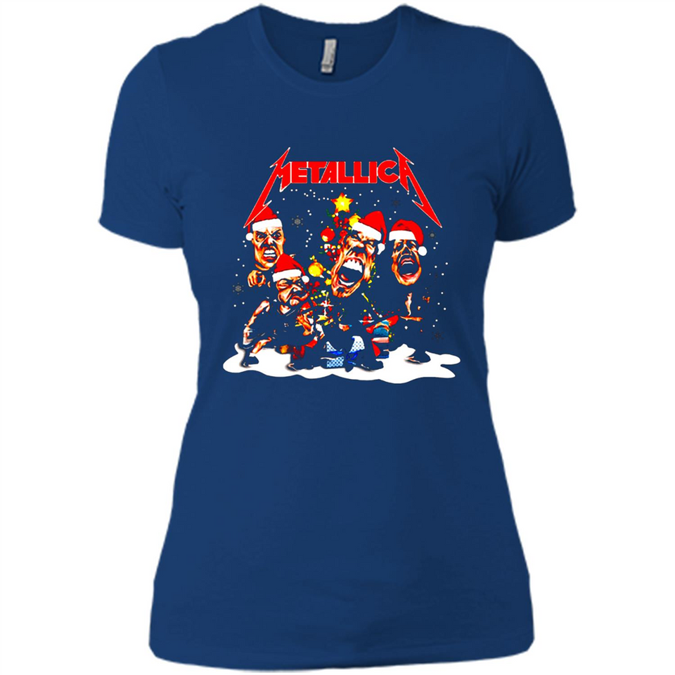 Metallica christmas sweatshirt hoodie long PINGPONG - Ladies' Boyfriend T-Shirt