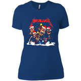 Metallica christmas sweatshirt hoodie long PINGPONG - Ladies' Boyfriend T-Shirt