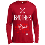 Brother Shirt Buffalo Plaid Family Camping Bear Tee - Canvas Long Sleeve T-Shirt