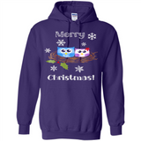 Cute Christmas Shirt Merry Christmas Snowflakes Owls Nest