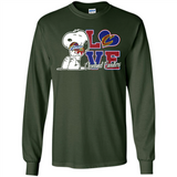 Snoopy loves NBA Cleveland Cavaliers - Long Sleeve T-Shirt