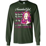 November Butterfly Girl - Long Sleeve T-Shirt