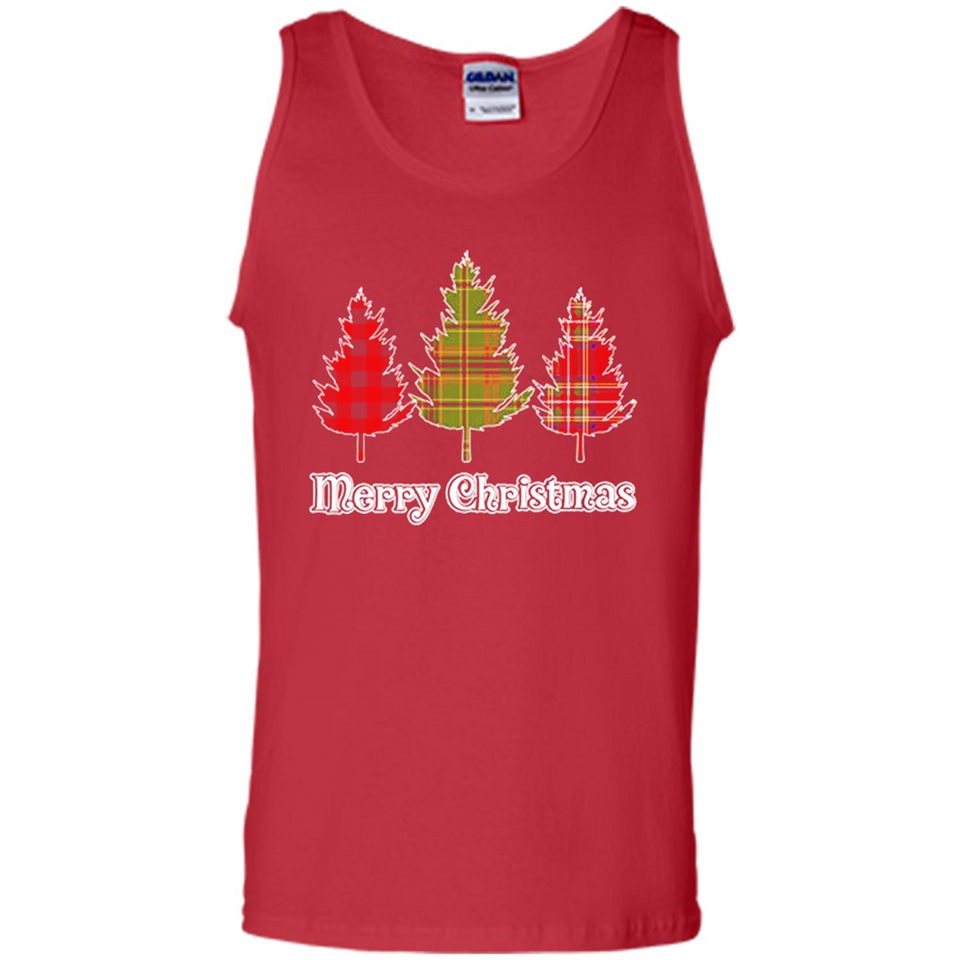 Plaid Christmas Tree Shirt Merry Christmas Plaid is Rad