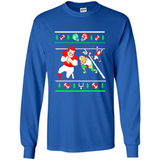 Santa vs Deer Football Ugly Christmas PINGPONG