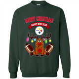 Pittsburgh Steelers NFL Reindeer Funny Merry Christmas And Happy New Year