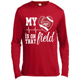 New York Jets Football My Heart is on that Field - Canvas Long Sleeve T-Shirt