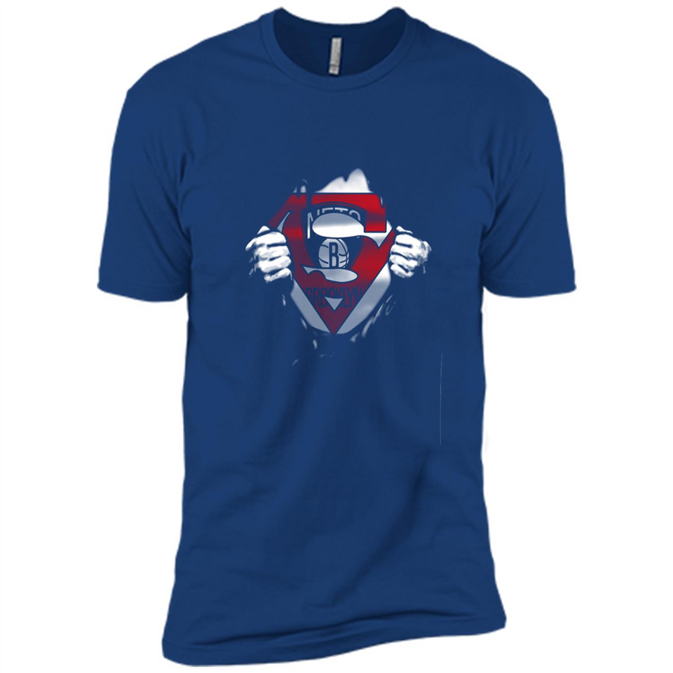 Brooklyn Nets And Superman Fans - Premium Short Sleeve T-Shirt