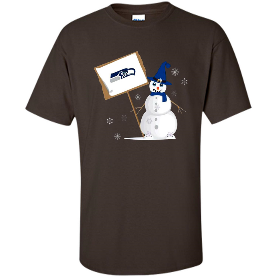 Seattle Seahawks Snowman Funny